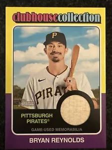 2024 Topps Heritage Bryan Reynolds Clubhouse Collection Relic #CCR-BR Pirates ⚾️ - Picture 1 of 11