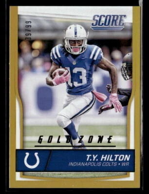 T.Y. Hilton 2016 Score #140 Jumbo Gold Zone /99 Indianapolis Colts - Image 1 of 2