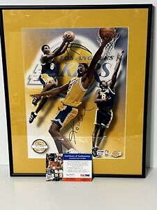 Kobe Bryant Signed LE Lakers 15x18 Custom Framed Photo Display PSA DNA Authentic