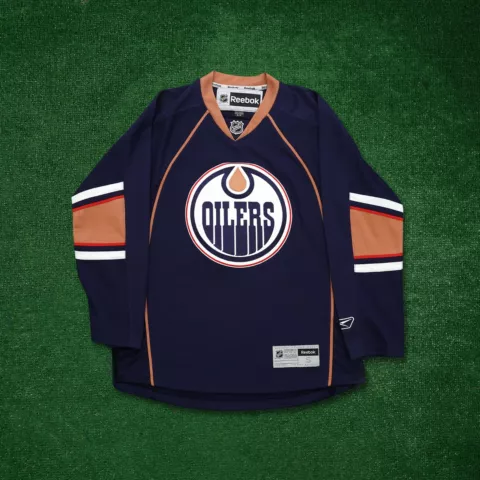 2010-12 Edmonton Oilers NHL Reebok Alternate Blue Premier Men's Jersey Cover