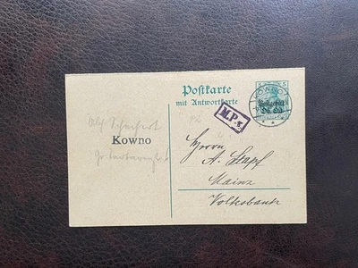 Postal de Lituania (Alemania) Ob.Ost Jankauskas P2 Foto 1 de 3