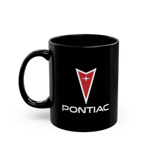 Pontiac Schwarz Tasse 11oz - Oldtimer Kaffeetasse Geschenk für Auto-Enthusiasten - Bild 1 von 5
