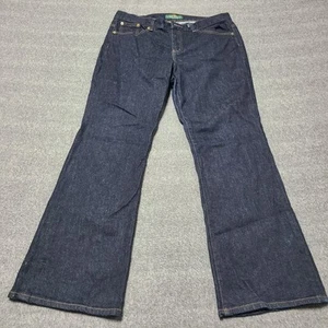 Lauren Ralph Lauren Womens Jeans 12 Petite Classic Bootcut Denim Pants - Picture 1 of 9