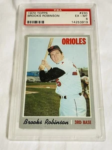1970 TOPPS BROOKS ROBINSON PSA 6 EX-MT HOF EX MINT ORIOLES - Picture 1 of 4