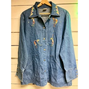 Vintage Cactus California Denim Jacket Women’s Large.  - Picture 1 of 6