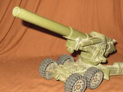 Vintage Marx Firing US Army M59 155 MM Long Tom Howitzer Field Cannon - Image 1 of 4