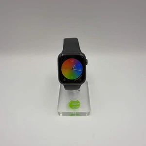 Cinturino sportivo sbloccato Apple Watch Series5 44 mm grigio siderale alluminio nero MWW12LL/A - Foto 1 di 9