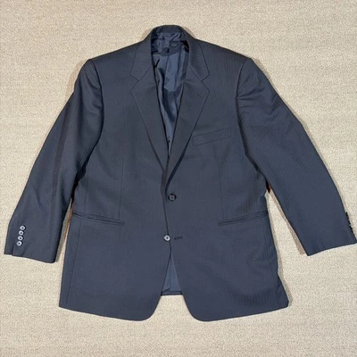 Holland And Sherry 男式运动外套黑色细条纹(尺码见图片)[B606] — 第 1/4 张图片