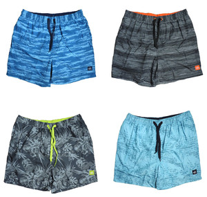 MAUI Herren Badeshort Badehose Freizeitshorts Anthrazit Hellblau Blau Grau M-XXL