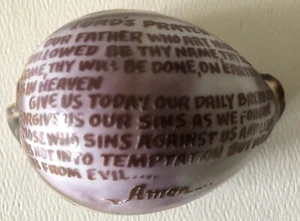 Vintage Hand Carved Natural Shell Seashell Christian Religious Lord’s Prayer - Picture 1 of 6