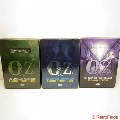 HBO OZ Seasons 1  2 & 4 DVD: 3 BOX SETS Complete Sets - Image 1 of 3