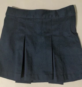 Cat & Jack Girls Pleated Front School Uniform Navy Blue Skort Size 4T NEW - Picture 1 of 4