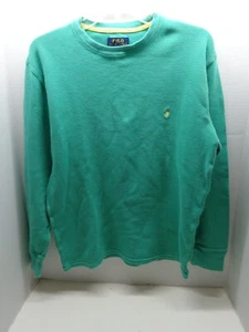 Green Ralph Lauren Polo Henley LS Pullover Large - Picture 1 of 7