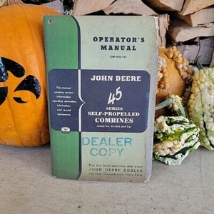 Original OEM Operator's Manual For John Deere 45 Series Combines OM-H45-145 - Picture 1 of 6