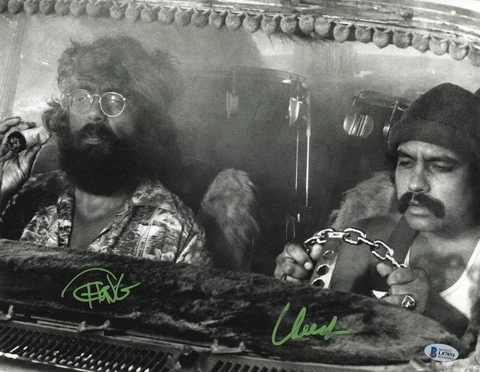 TOMMY CHONG CHEECH MARIN SIGNED AUTOGRAPH 11X14 PHOTO 'UP IN SMOKE' BECKETT 854 Cover