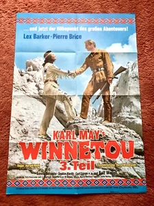 Winnetou 3. Teil Kinoplakat Poster A1, 1967, Lex Barker, Pierre Brice, Karl May - Bild 1 von 2