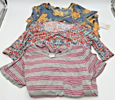 LULAROE 3XL CARLY ПЛАТЬЕ НОВЫЙ С ЯРЛЫКАМИ СЕРЫЙ, КЛАССИЧЕСКАЯ ФУТБОЛКА ОРАНЖЕВЫЙ ЦВЕТЫ НОВЫЙ С ЯРЛЫКАМИ И? ПЛАТЬЕ - Изображение 1 из 4