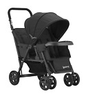 Joovy Caboose Too Sit and Stand Double Stroller in Black, Certified Refurbished