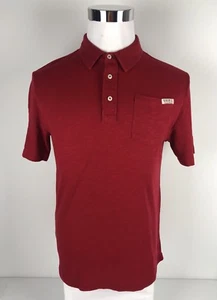 Polo Ralph Lauren Mens Small Polo Shirt Red 100% Cotton EUC - Imagen 1 de 9