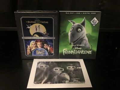 Nightmare Before Christmas & Hocus Pocus & Frankenweeie (Blu-ray+DVD)+Lithograph - Image 1 of 4