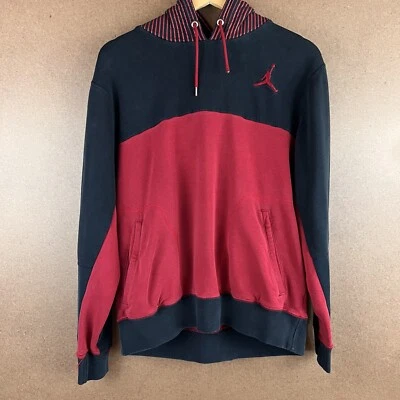 Sudadera con Capucha a Rayas Dos Tonos Y2K Nike Air Jordan Jumpman Flight M  Foto 1 de 4