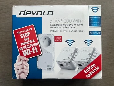 Devolo dLan 500 Wifi Network Kit - Trois CPL 500 Mbps Wifi - Imagen 1 de 4