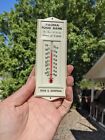 Vintage Metal Advertising Thermometer Paonia Food Bank shipped in foamboard