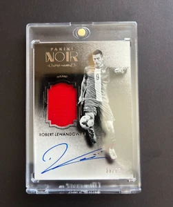 2016-17 Panini Noir Robert Lewandowski Memorabilia Patch Auto /65 #MB-RL Poland - Picture 1 of 3
