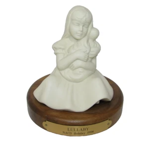 FLORENCE P. HANSEN CLASSICS FINE PORCELAIN YOUNG GIRL WITH BABY "LULLABY" FIGURE - Picture 1 of 7