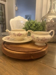 De colección Homer Laughlin China, Cáscara de Huevo Nautilus Flor de Manzano Hecho en EE. UU. - Imagen 1 de 20