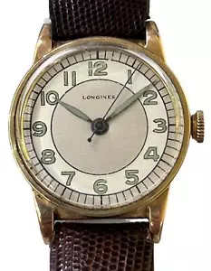 Orologio da polso Longines Da Uomo Ordinato Vintage Meccanico Oro 10k Riempito - Foto 1 di 8