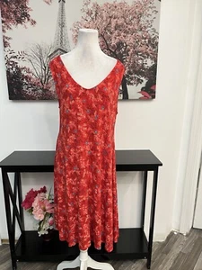 Style & Co Women’s Cross-Back Printed Dress,size XL Floral V Neck Pullover - Picture 1 of 8