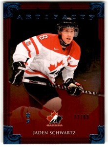 2013-14 Upper Deck Artifacts Team Canada Sapphire Jaden Schwartz /85 #137