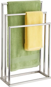 Towel Rack 3 Tier Stainless Steel Towel Bar Stand for Bathroom, Chrome Plated - Picture 1 of 12