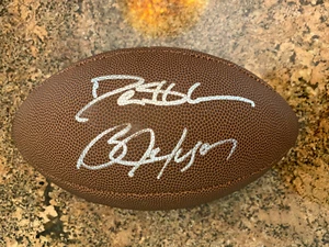 Bo Jackson Deion Sanders signed NFL football holos - Picture 1 of 3