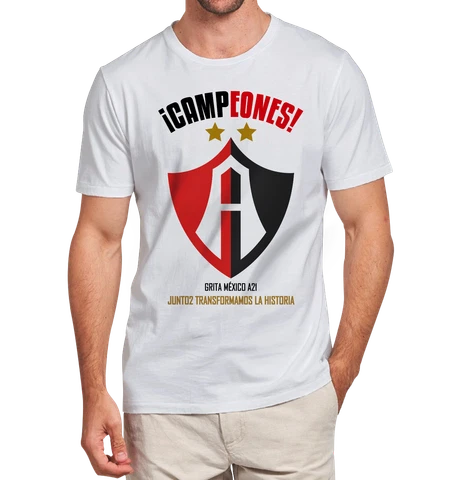 T-shirt/ Playera  Atlas Campeones 2021,apertura 2021 juntos Cover