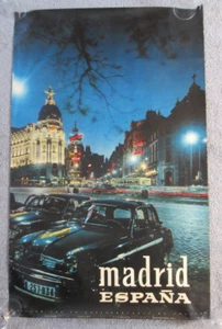 Original Vintage Travel 60'S Advertising Poster MADRID 100/62 CM ja - Picture 1 of 5
