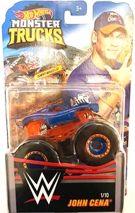 GIANT HOT WHEELS DIECAST MONSTER TRUCK JOHN CENA 1:64 WWE 1 OF 10 "2018" - Picture 1 of 3