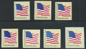 4129 4130 4131 4132 4133 4134 4135 Nondenominated Flag 41c complete Set 7 MNH - Picture 1 of 1