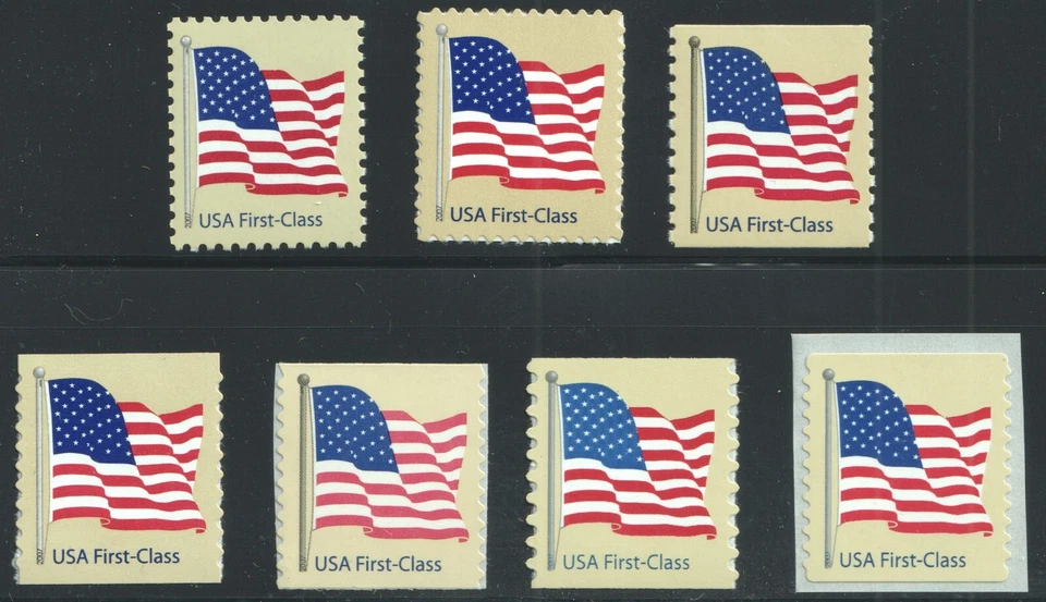 4129 4130 4131 4132 4133 4134 4135 Nondenominated Flag 41c complete Set 7 MNH - Image 1 of 1