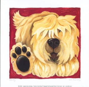 Kate Mawdsley Dog Scruppy Art Print 10x10 Kids - Picture 1 of 1