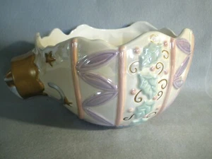 FIGI~"ALL THAT GLISTENS" BOWL~CENTERPIECE~ORNAMENT SHAPED~PASTELS~EASTER~HOLIDAY - Picture 1 of 8