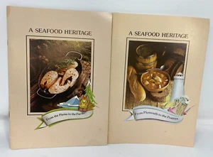 Vintage Family Club Recipe Books Old New England Plymouth Prairies Seafood 1976 - Imagen 1 de 6