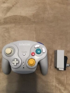 Nintendo GameCube Original Zubehör Hersteller grau WaveBird Controller & Empfänger getestet kostenloser Versand - Bild 1 von 3