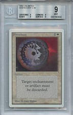 MTG Unlimited Disenchant BGS 9.0 (9) MINT Magic  4X 9's  3042 Quad
