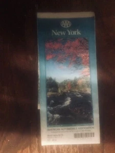 Vintage AAA New York State Road Map Never unfolded, detailed map, some wear - Picture 1 of 5