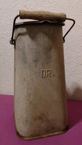 DDR DEUTSCHE REICHSBAHN Zink ÖLKANNE FETTKANNE SCHMIERFETT - 33 cm Hoch VINTAGE  - Bild 1 von 6