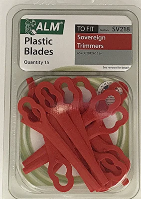 ALM Plastic Blades Homebase Sovereign Trimmer 18v ASYEGT01240 Pk15 SV218 - Image 1 of 2