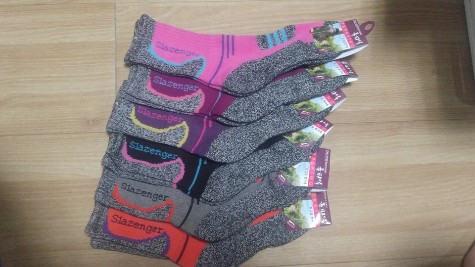 6 Pairs Slazenger Womens long Socks for Hiking/Climbing/Outdoors/Tracking Sport  - Image 1 of 1