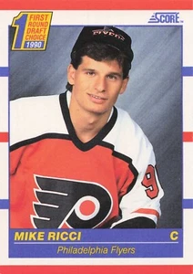 Mike Ricci #433 - 1990 Score - Philadelphia Flyers - NHL Hockey - RC - Picture 1 of 2